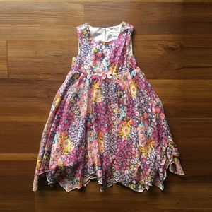 Artisan NY | Floral Dress with Handkerchief Hem
